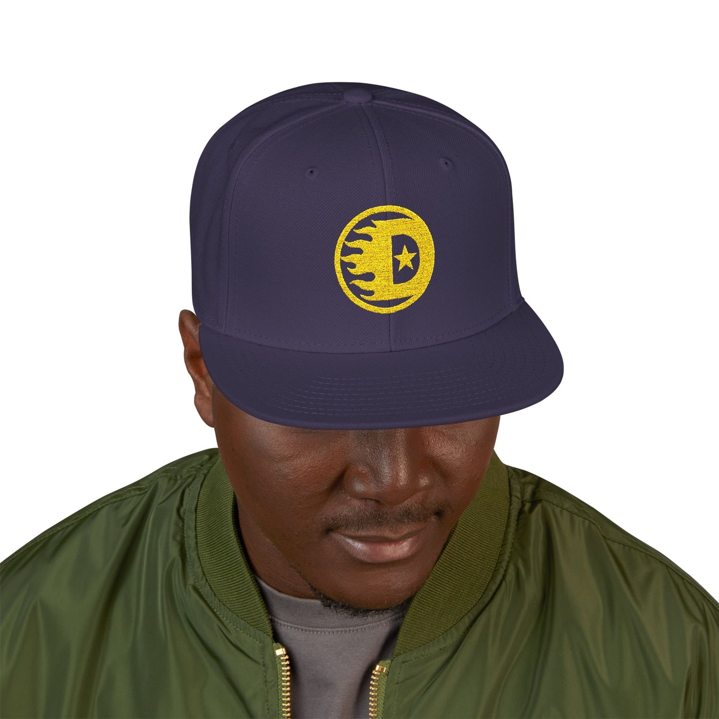 Flaming D Logo tm Embroidered Snapback - Started In Detroit Clothing Co.
