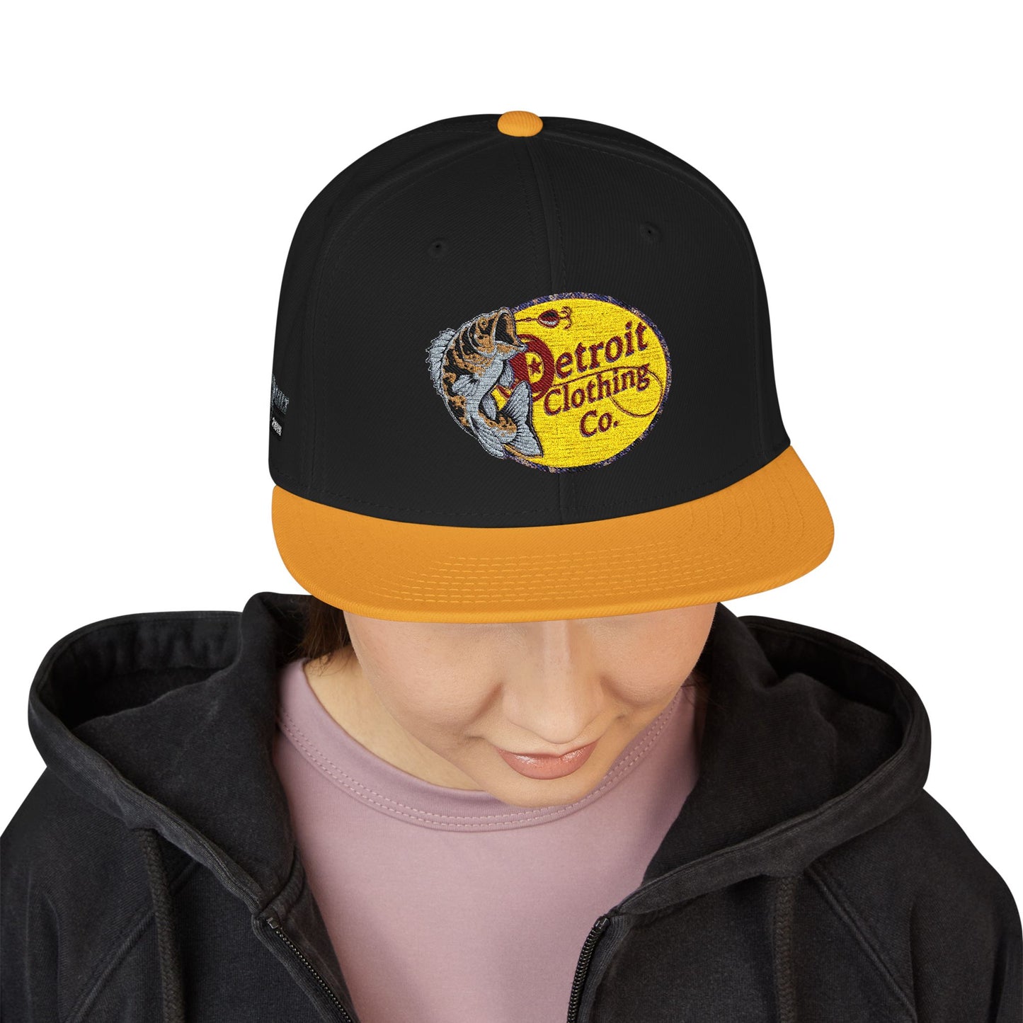 Detroit Clothing Company Embroidered Snapback Cap - Started In Detroit Clothing Co.