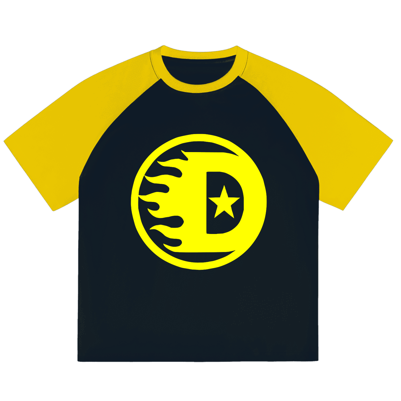Detroit Clothing Company "D" Color-Blocked Raglan Sleeve T-shirt - Started In Detroit Clothing Co.