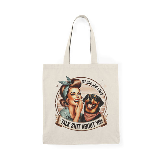 Funny Dog Lover Natural Tote Bag