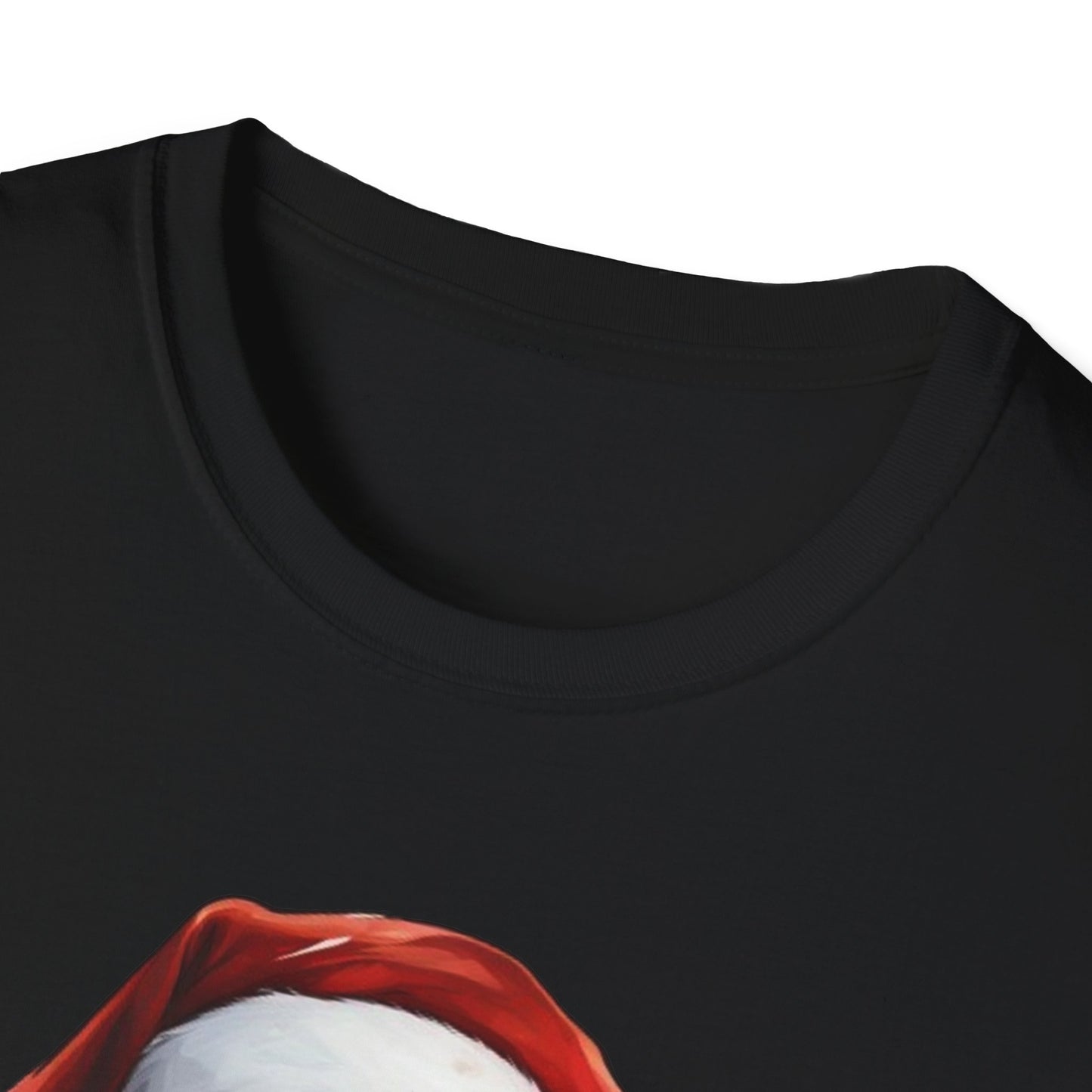 Black Santa Claus T-Shirt - Unisex Softstyle