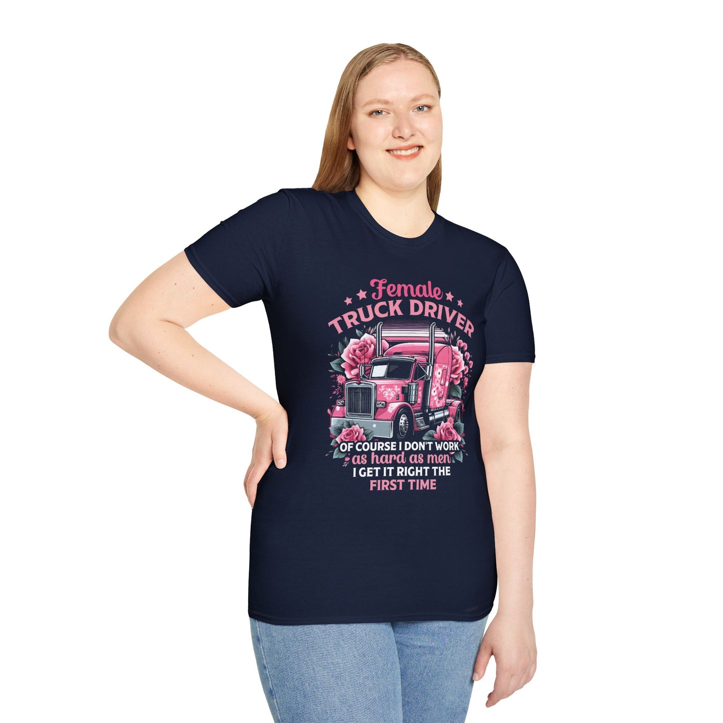 Female Truck Driver Softstyle T-Shirt