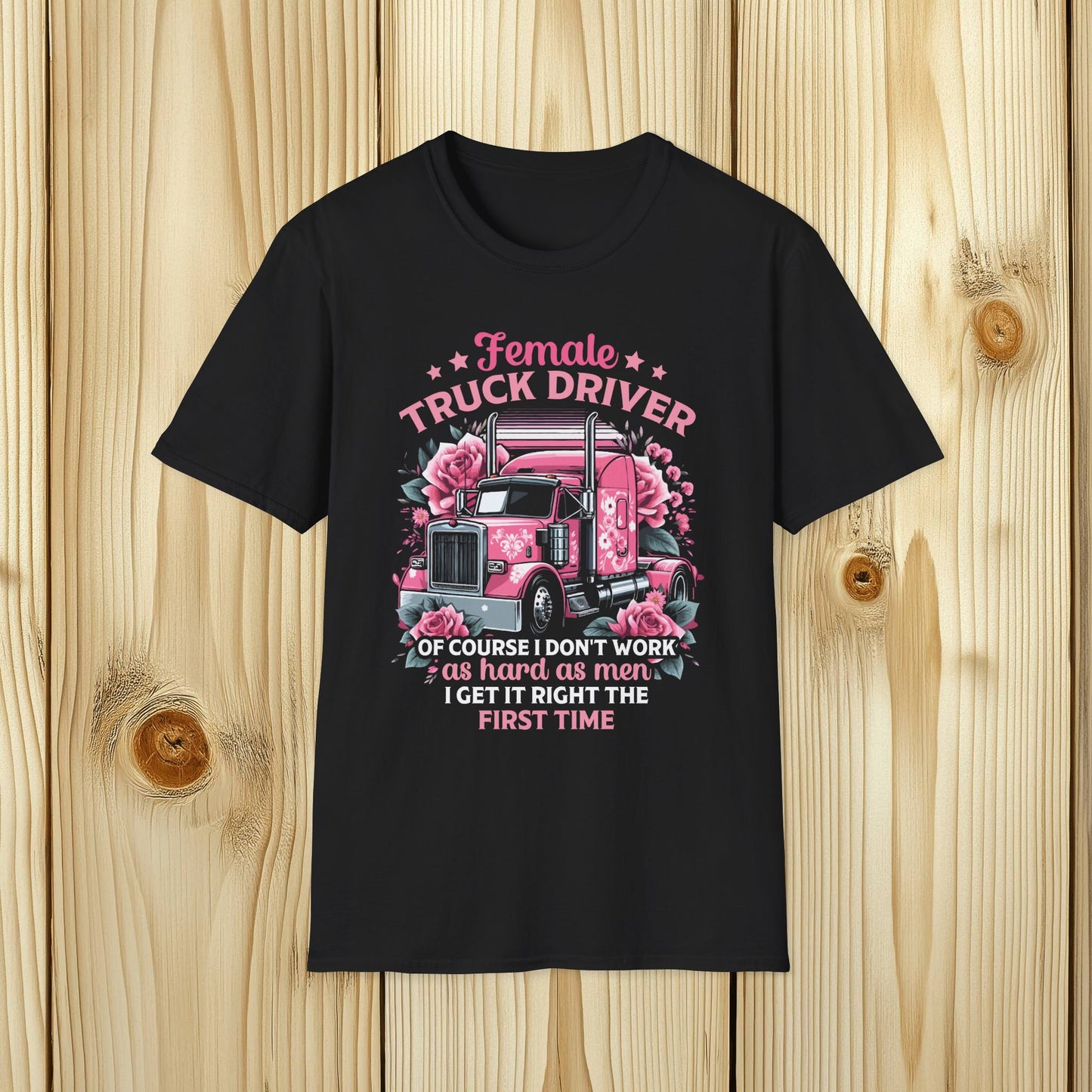 Female Truck Driver Softstyle T-Shirt