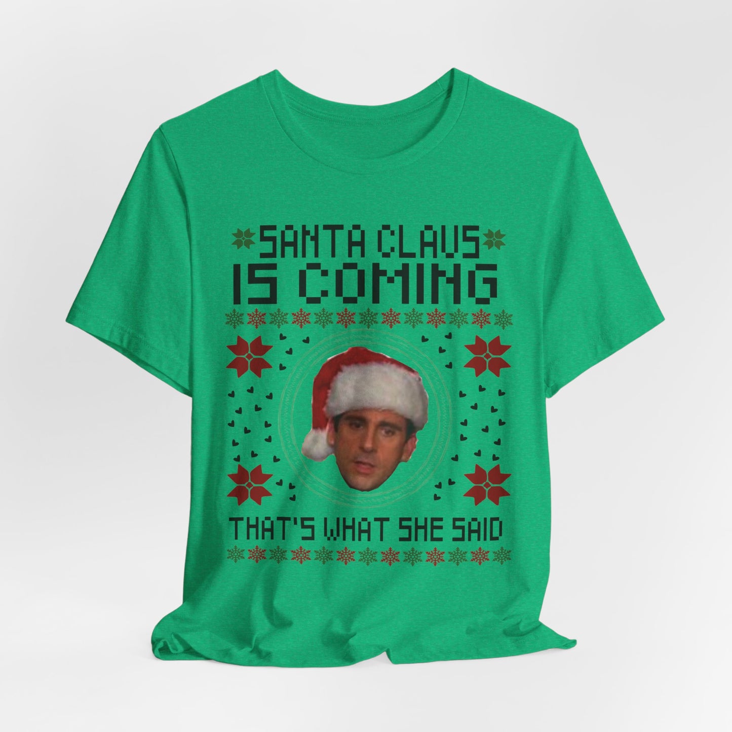 Santa Claus is Coming Steve Carrol Unisex Jersey Short Sleeve Tee