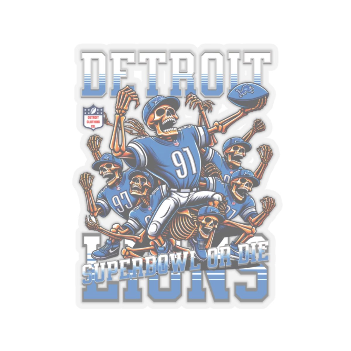 Detroit Superbowl or Die Stickers