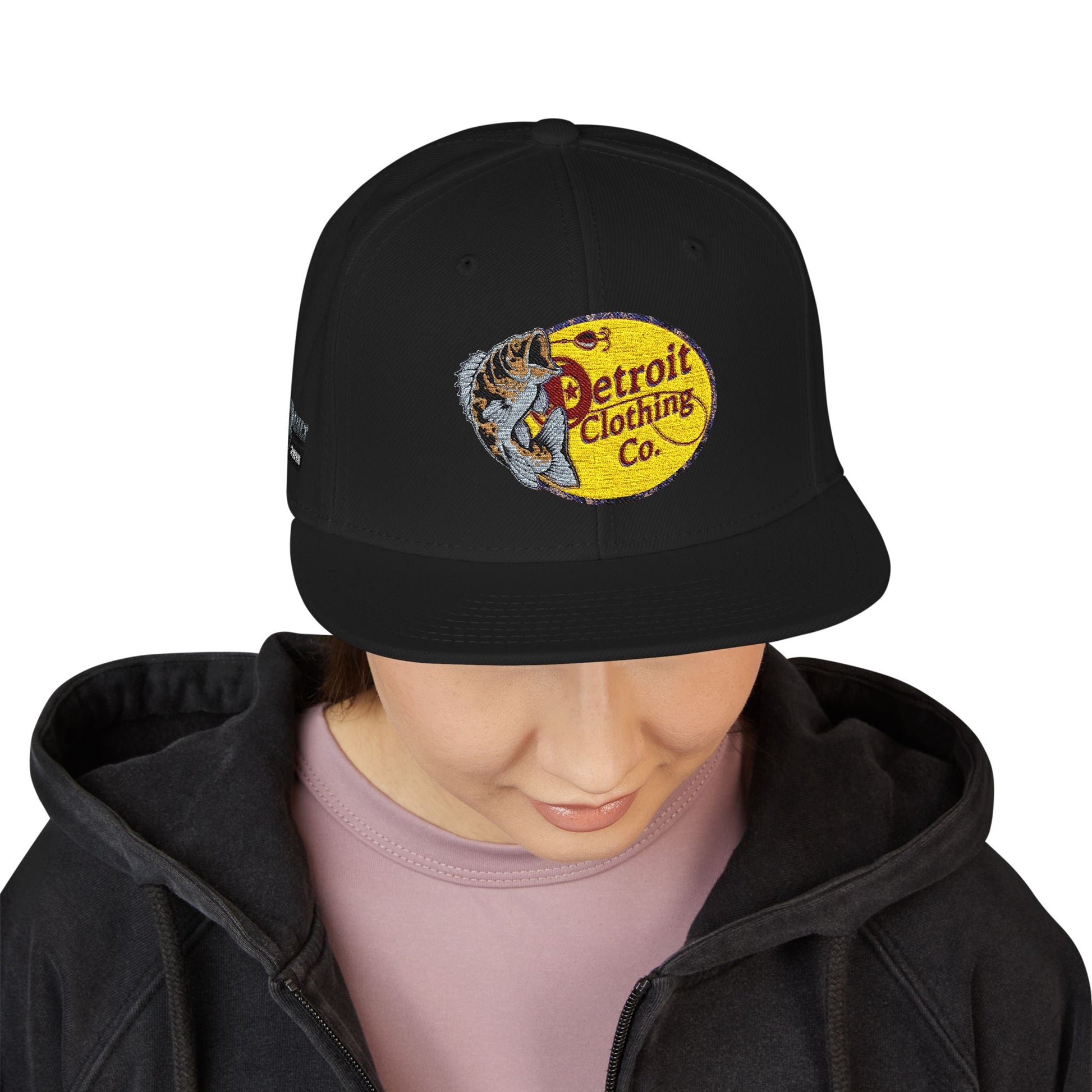 Detroit Clothing Company Embroidered Snapback Cap - Started In Detroit Clothing Co.