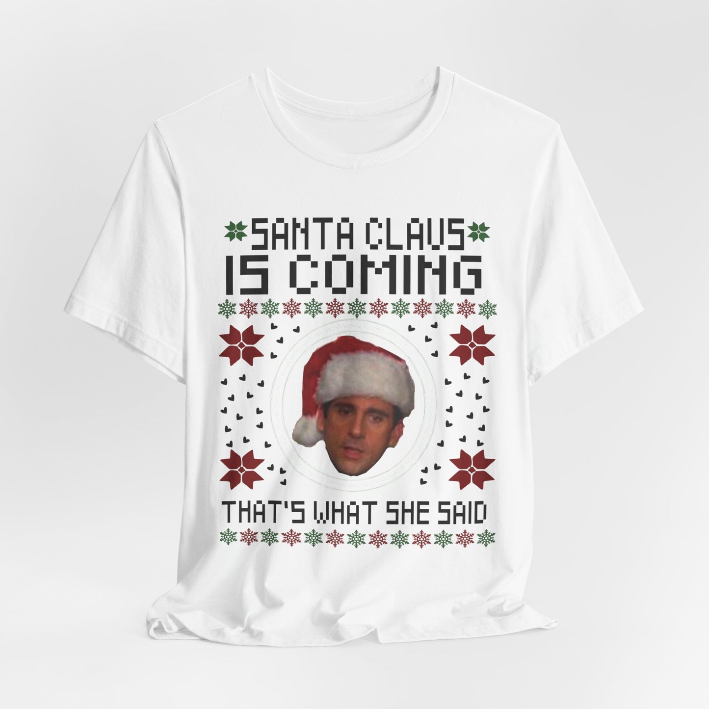 Santa Claus is Coming Steve Carrol Unisex Jersey Short Sleeve Tee