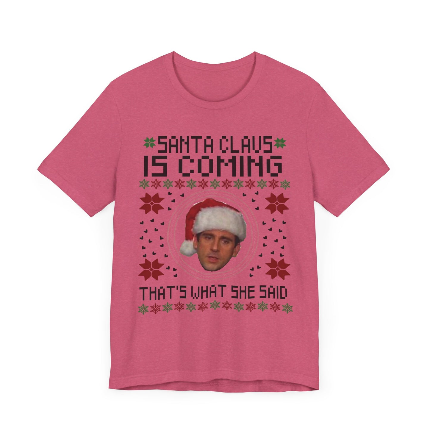 Santa Claus is Coming Steve Carrol Unisex Jersey Short Sleeve Tee