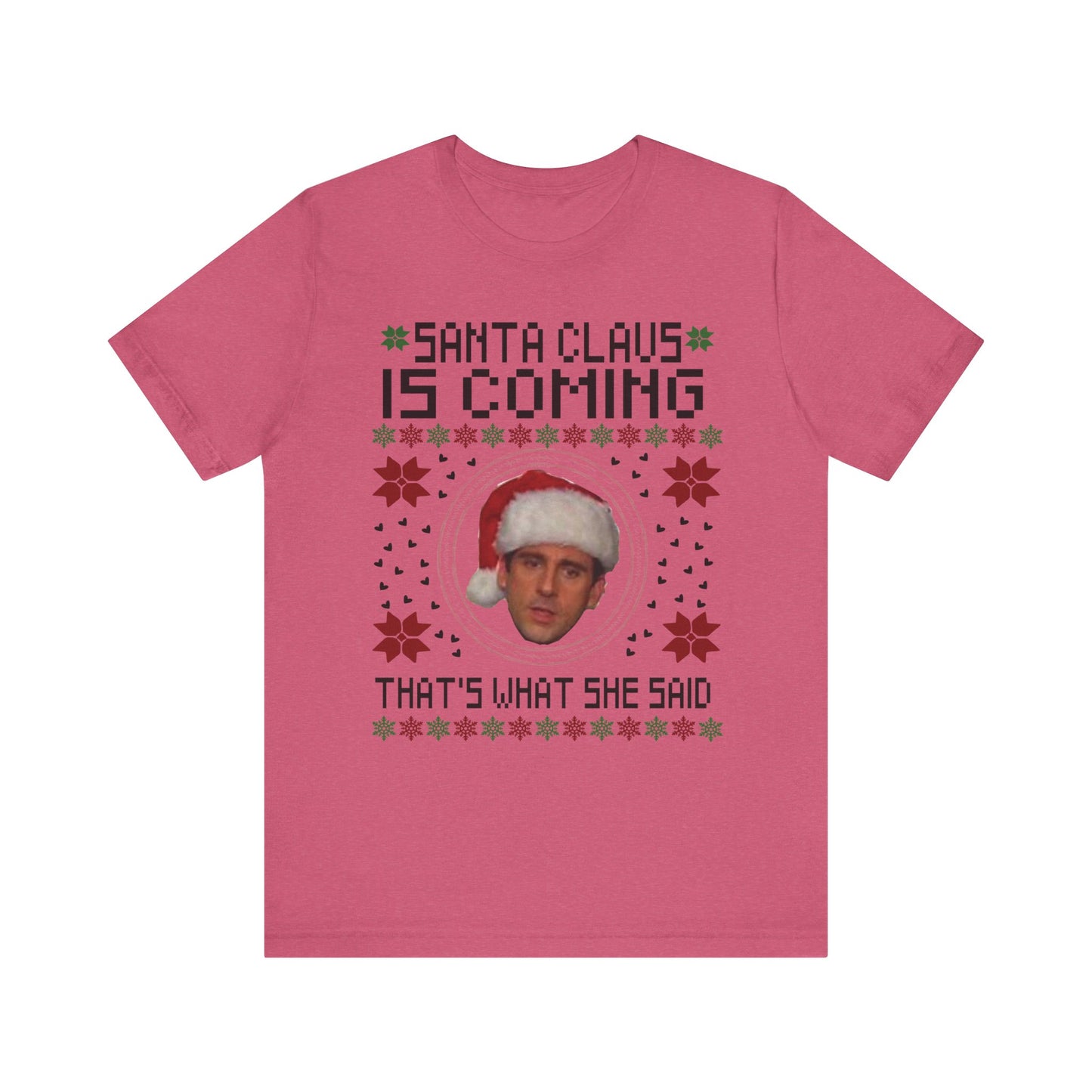 Santa Claus is Coming Steve Carrol Unisex Jersey Short Sleeve Tee