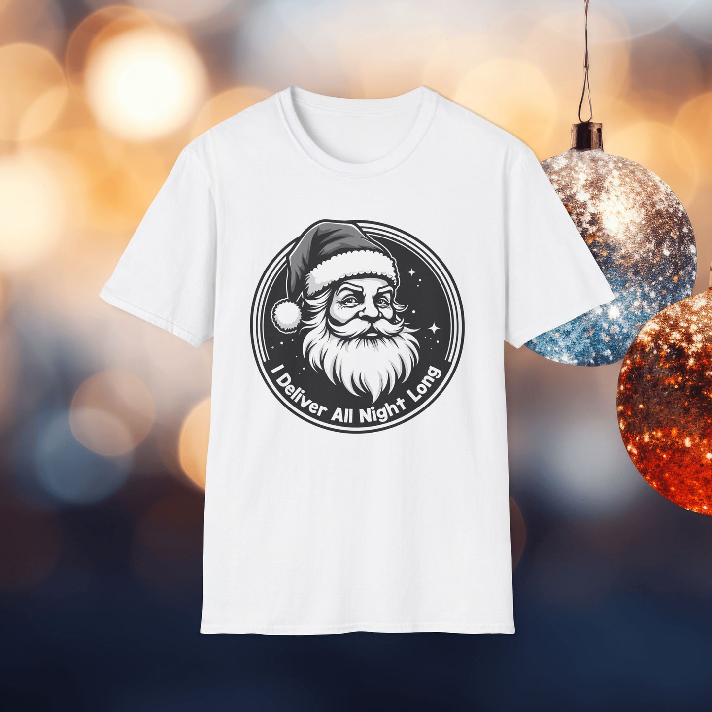 Funny Santa I Deliver All Nite Long T-Shirt