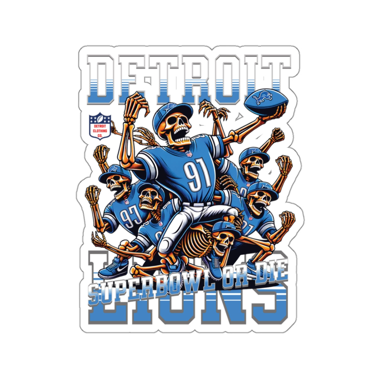 Detroit Superbowl or Die Stickers