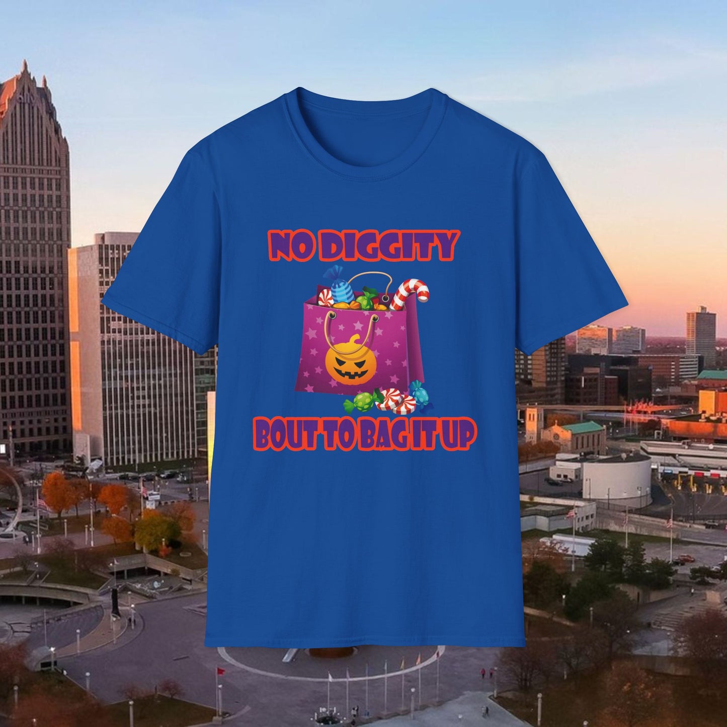 Halloween BOUT TO BAG IT UP Softstyle T-Shirt