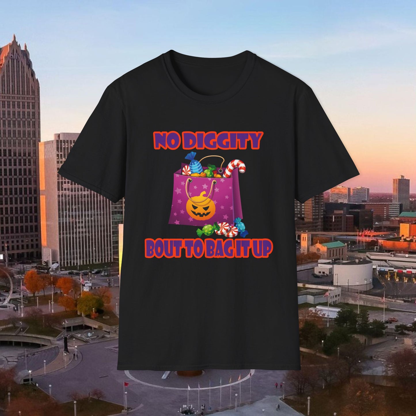 Halloween BOUT TO BAG IT UP Softstyle T-Shirt