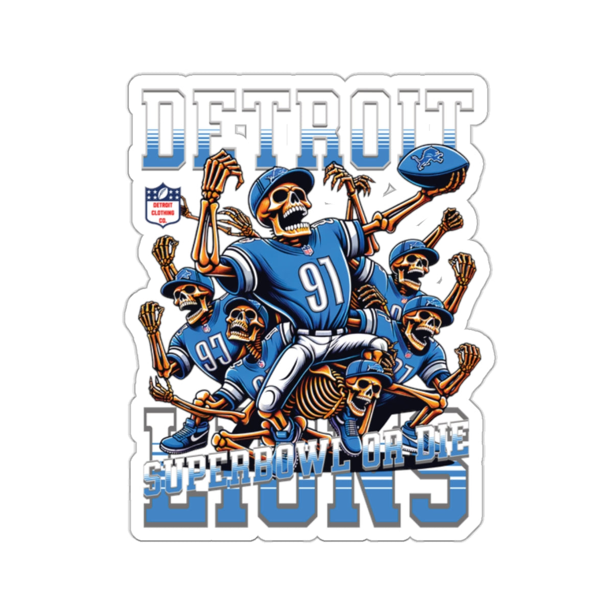 Detroit Superbowl or Die Stickers