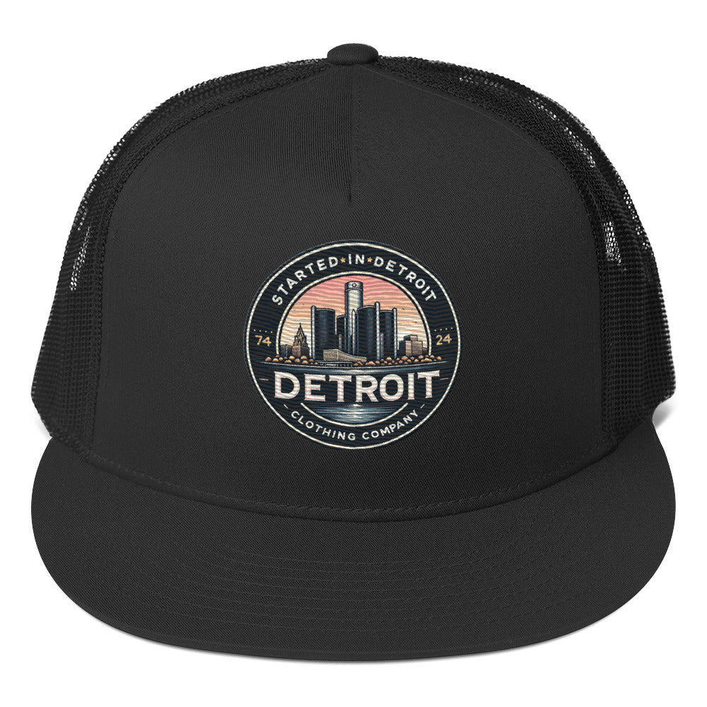 Started In DETROIT Renascence Logo Trucker Cap