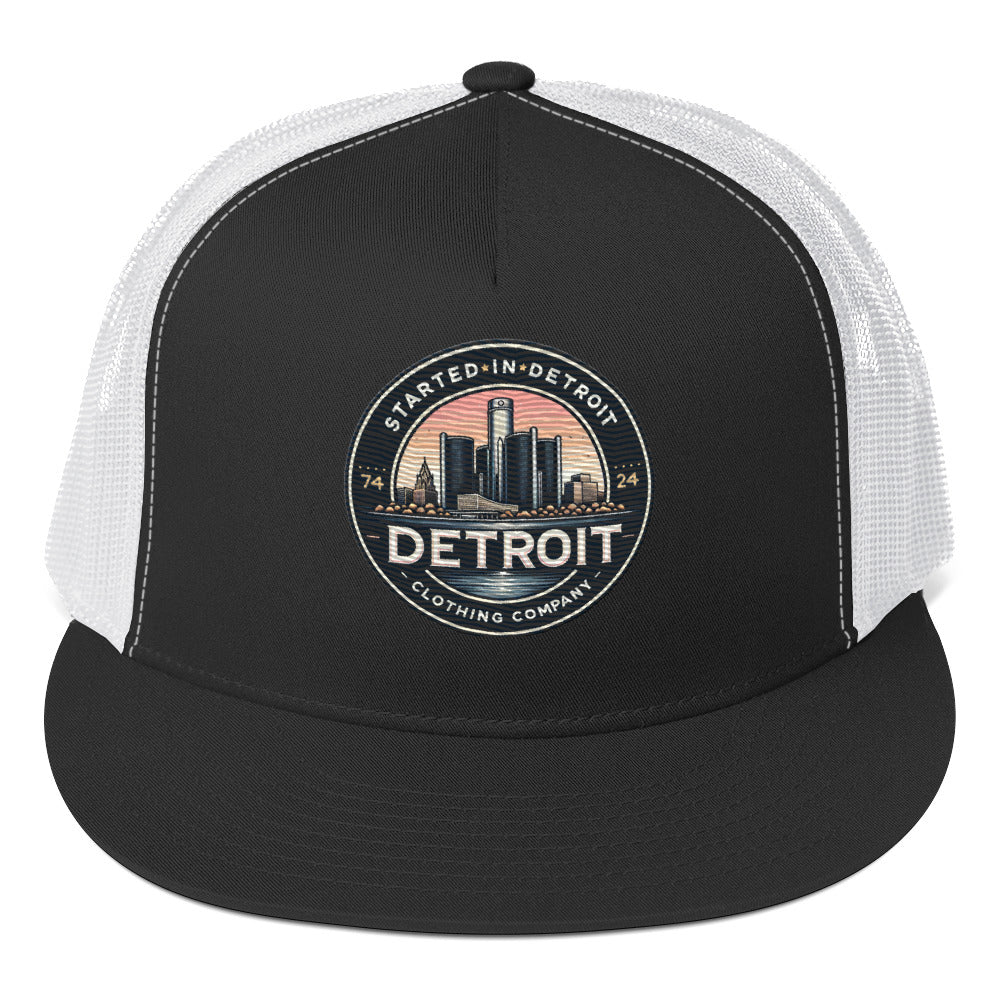 Started In DETROIT Renascence Logo Trucker Cap