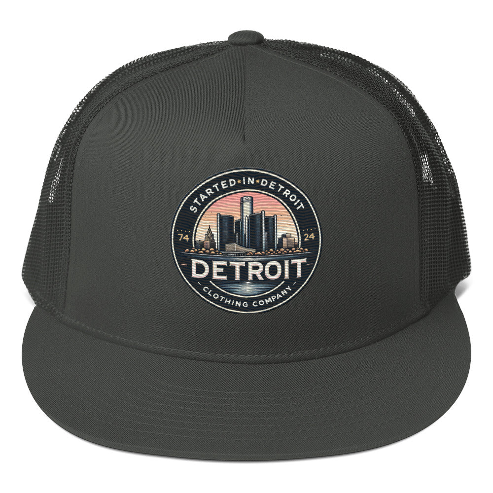 Started In DETROIT Renascence Logo Trucker Cap