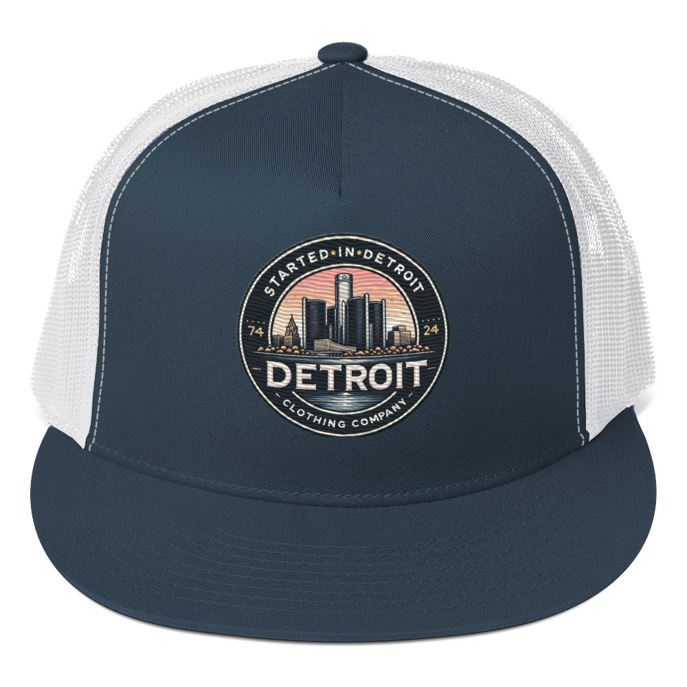 Started In DETROIT Renascence Logo Trucker Cap