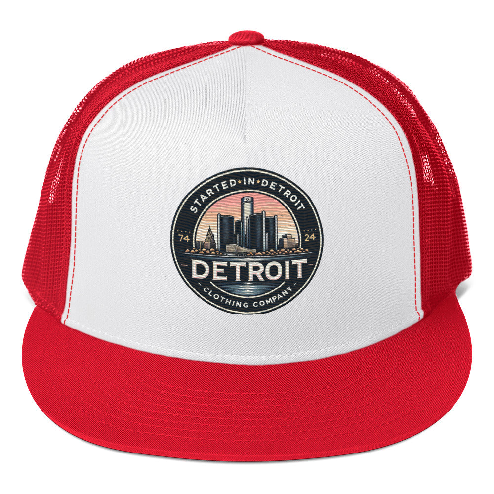 Started In DETROIT Renascence Logo Trucker Cap