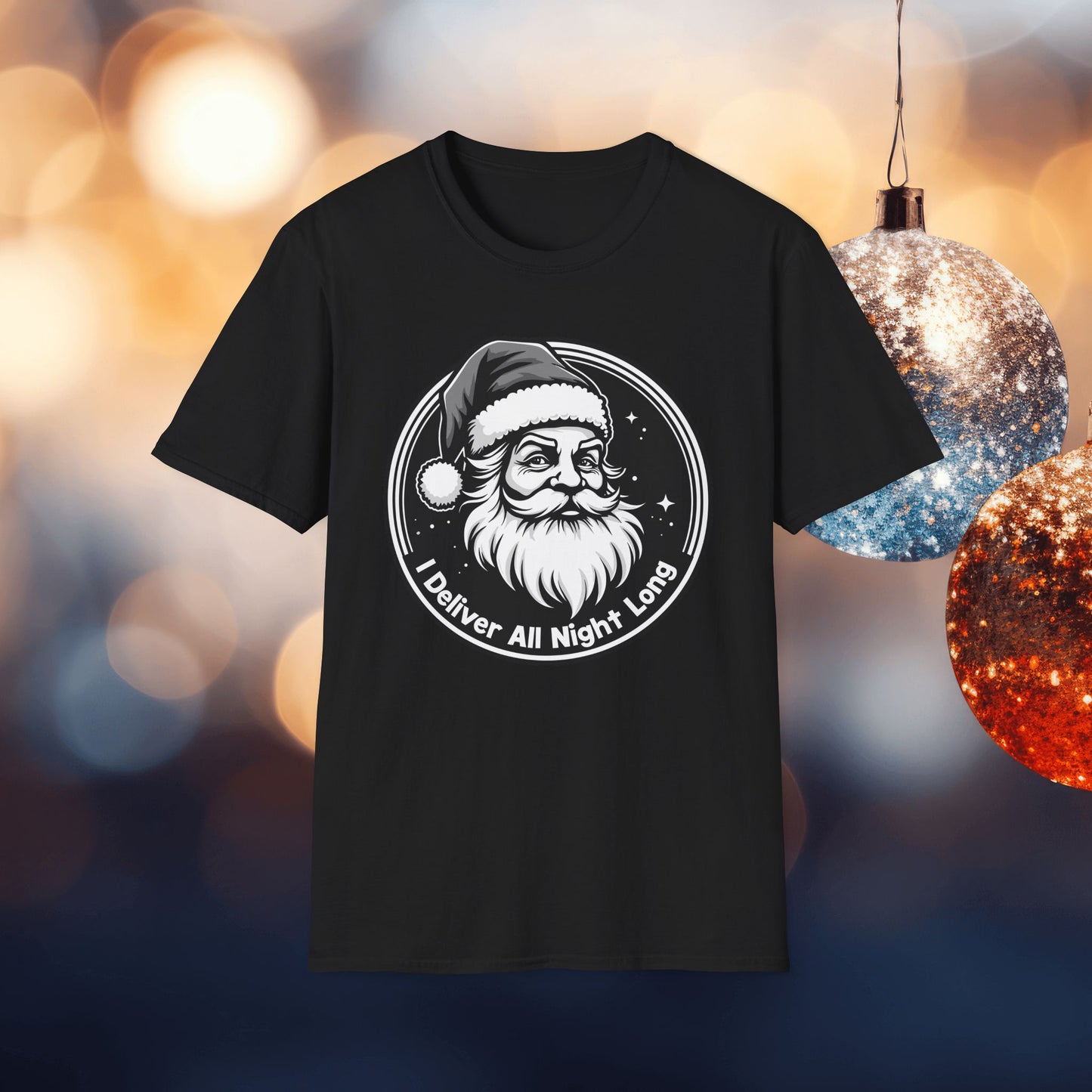 Funny Santa I Deliver All Nite Long T-Shirt