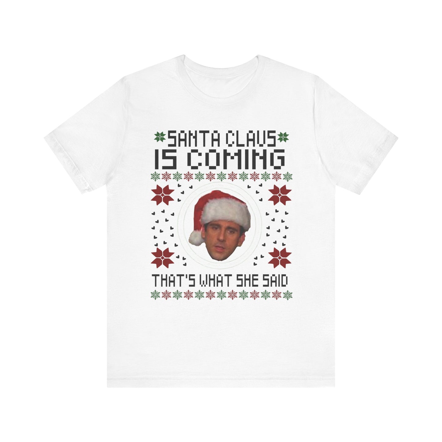 Santa Claus is Coming Steve Carrol Unisex Jersey Short Sleeve Tee