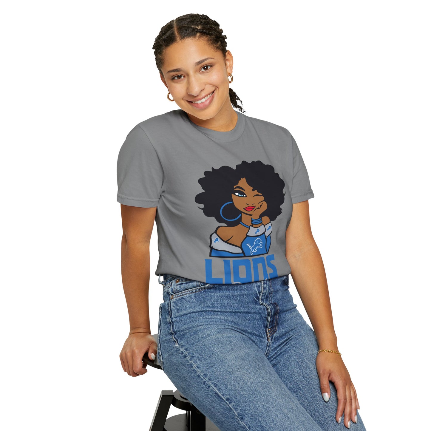 Lions Girl Garment-Dyed T-shirt