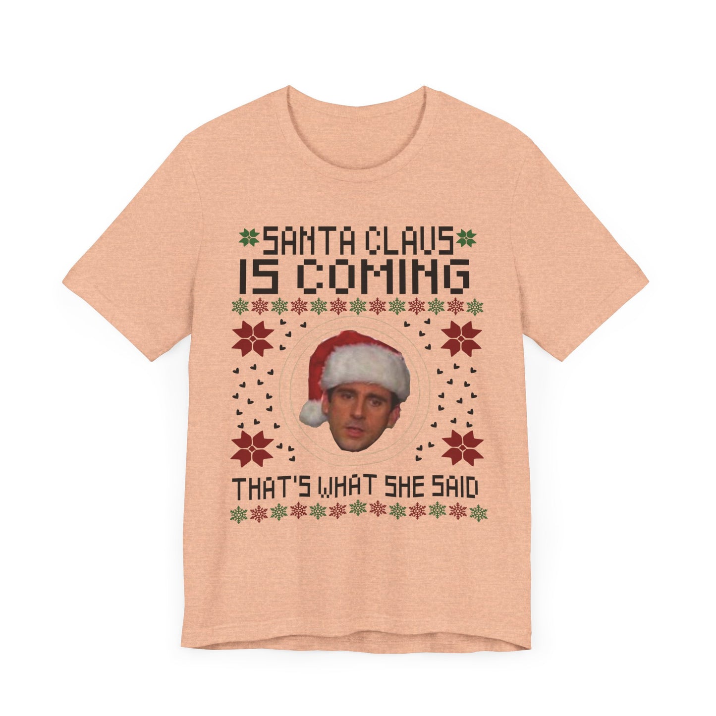 Santa Claus is Coming Steve Carrol Unisex Jersey Short Sleeve Tee