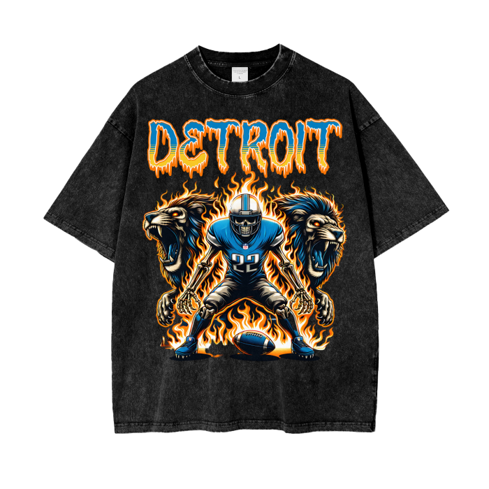 Detroit,Lions,Football tee,Started In Detroit 