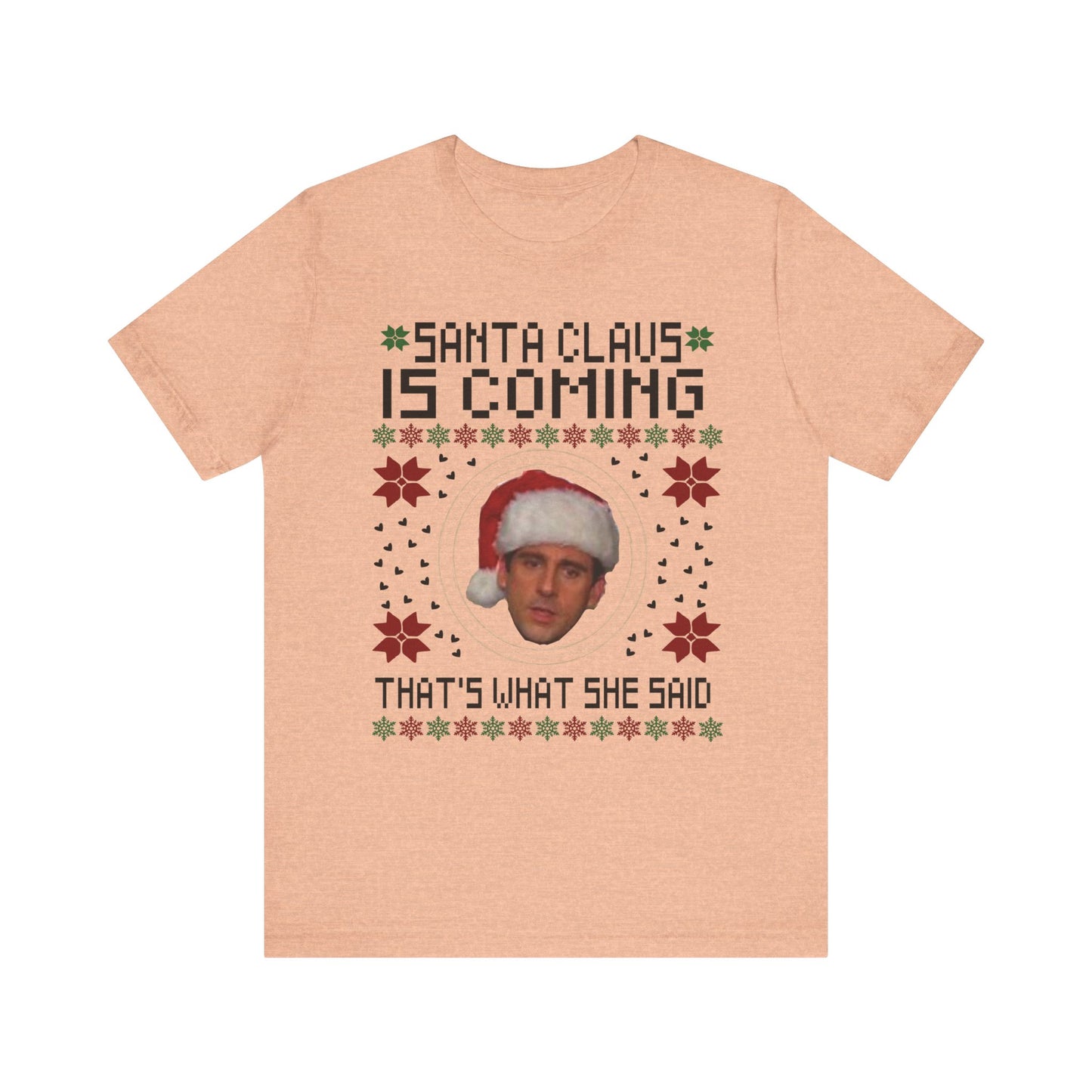 Santa Claus is Coming Steve Carrol Unisex Jersey Short Sleeve Tee