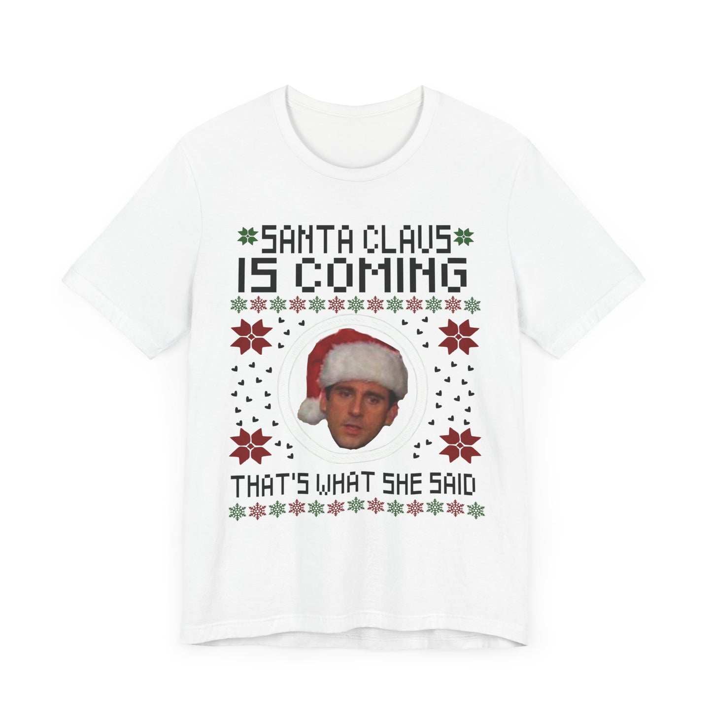 Santa Claus is Coming Steve Carrol Unisex Jersey Short Sleeve Tee