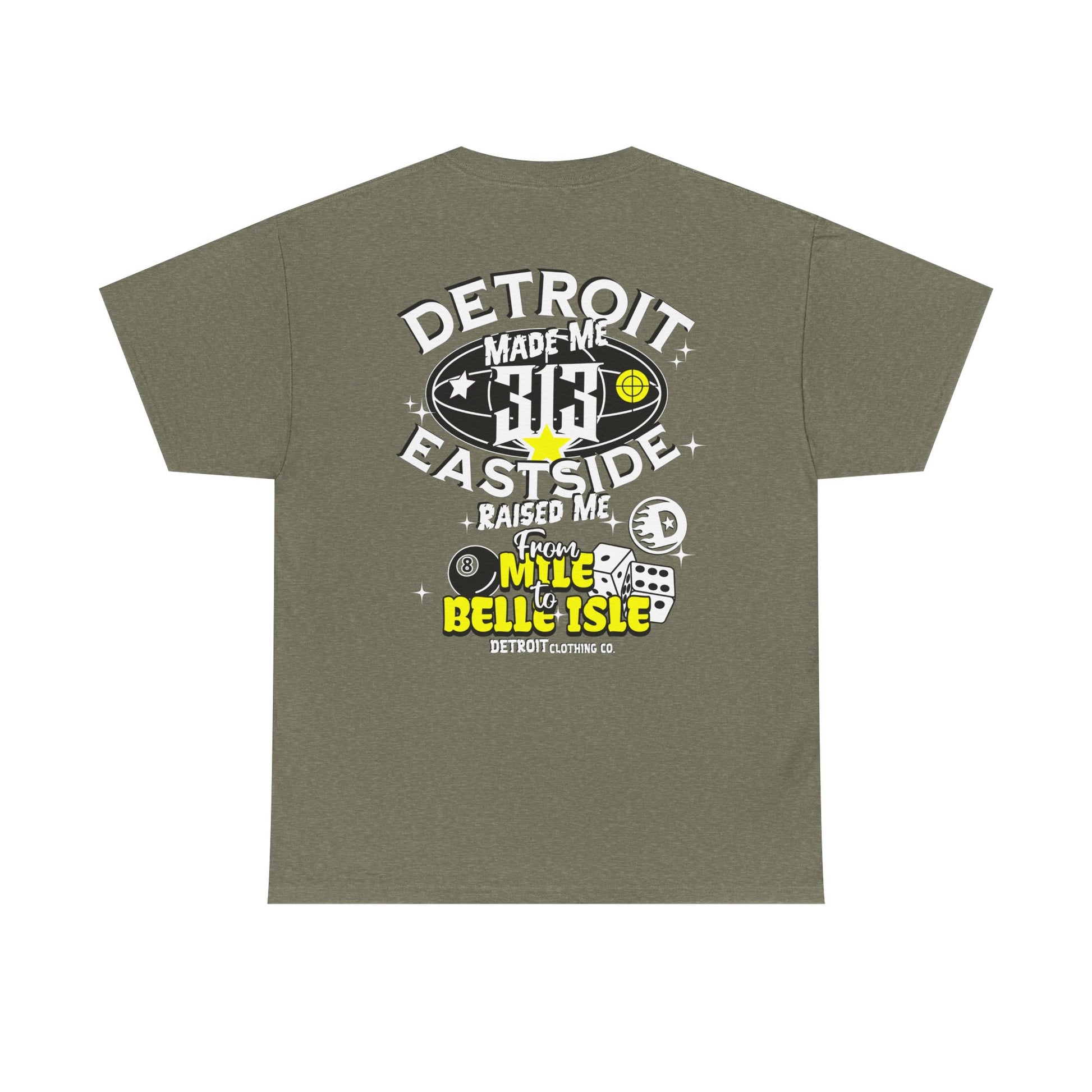 Detroit Clothing Unisex Tee - East Side Raised Me - Started In Detroit Clothing Co.