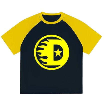 Detroit Clothing Company "D" Color-Blocked Raglan Sleeve T-shirt - Started In Detroit Clothing Co.