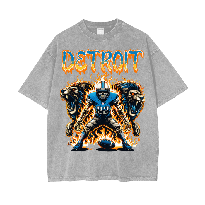 Detroit,Lions,Football tee,Started In Detroit 