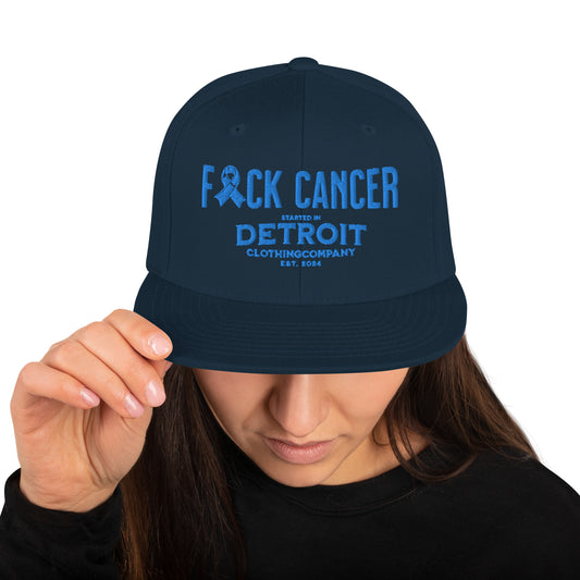 Started IN Detroit F*CK CANCER embroidered Snapback Hat