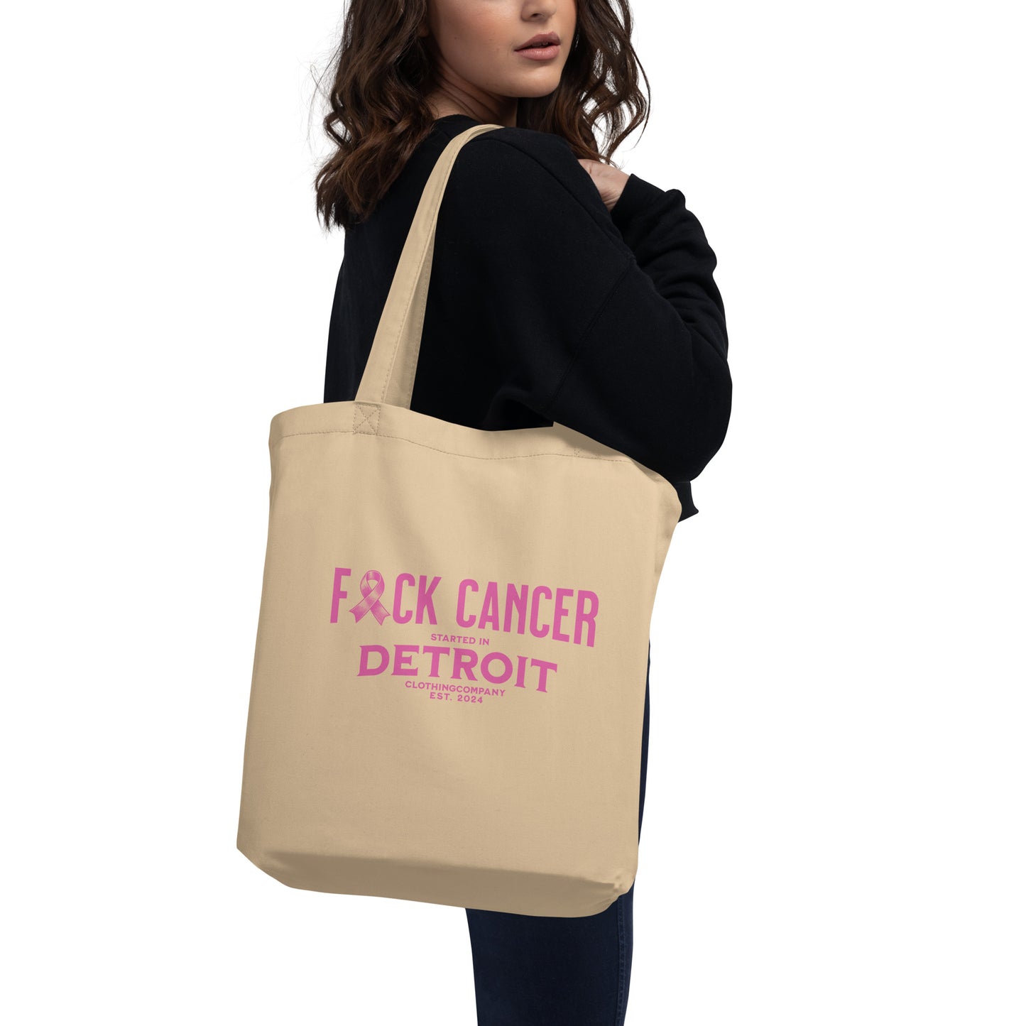 Started IN Detroit F*CK CANCER Eco Tote Bag