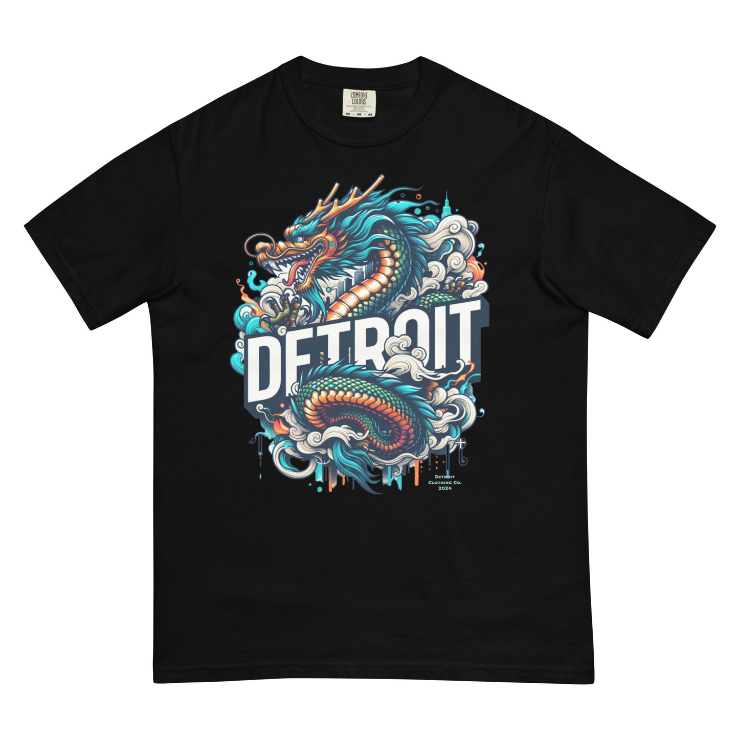 Detroit Dragon Unisex Premium Heavyweight T-shirt