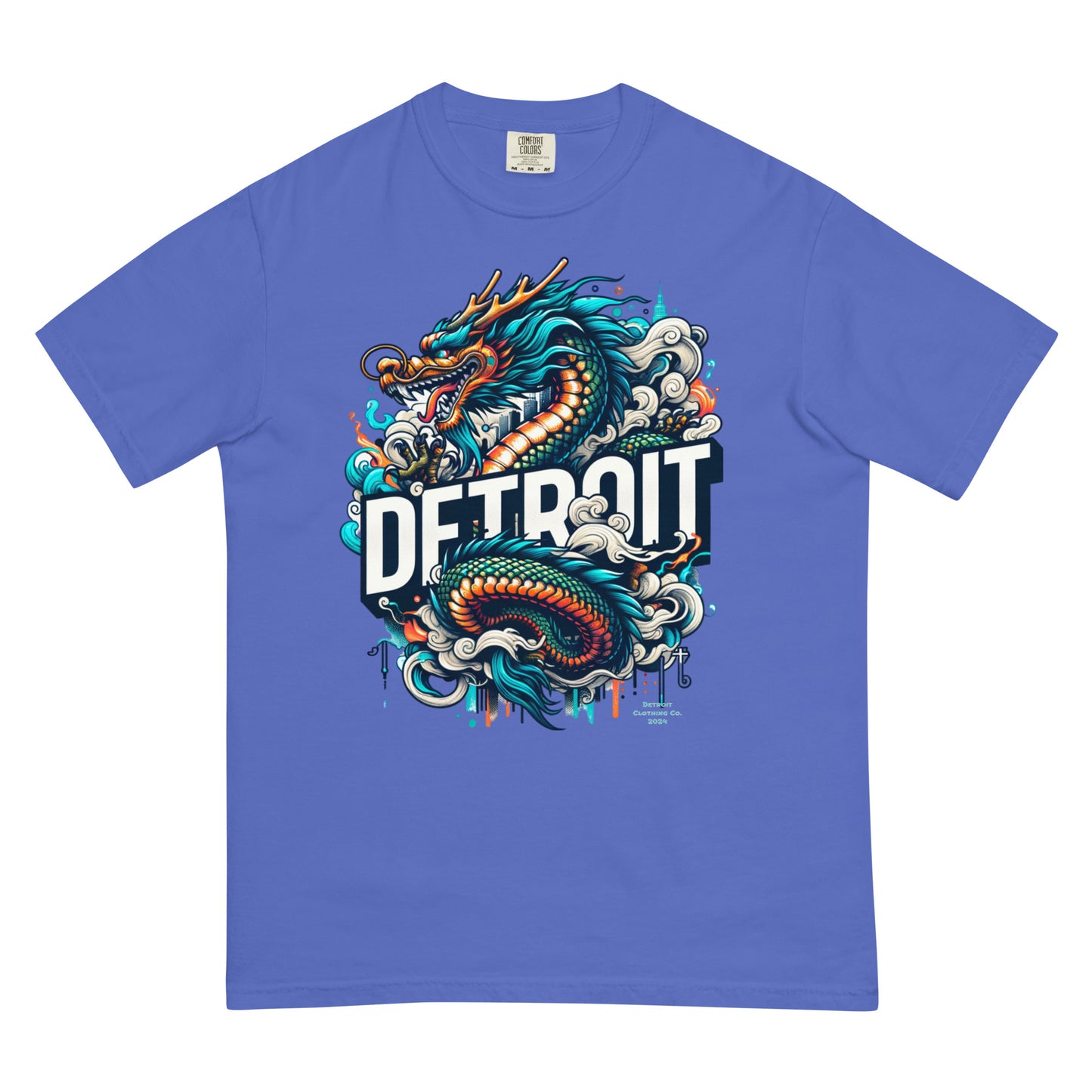 Detroit Dragon Unisex Premium Heavyweight T-shirt