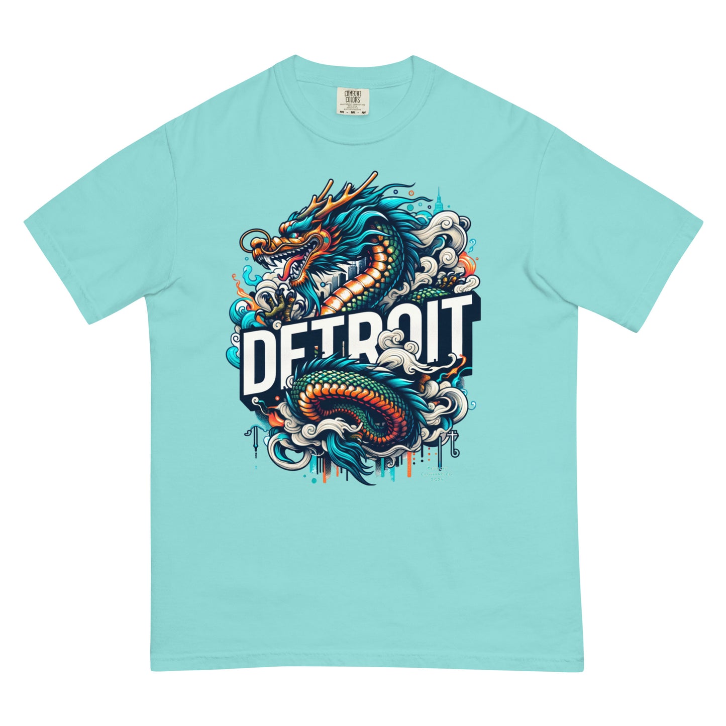 Detroit Dragon Unisex Premium Heavyweight T-shirt