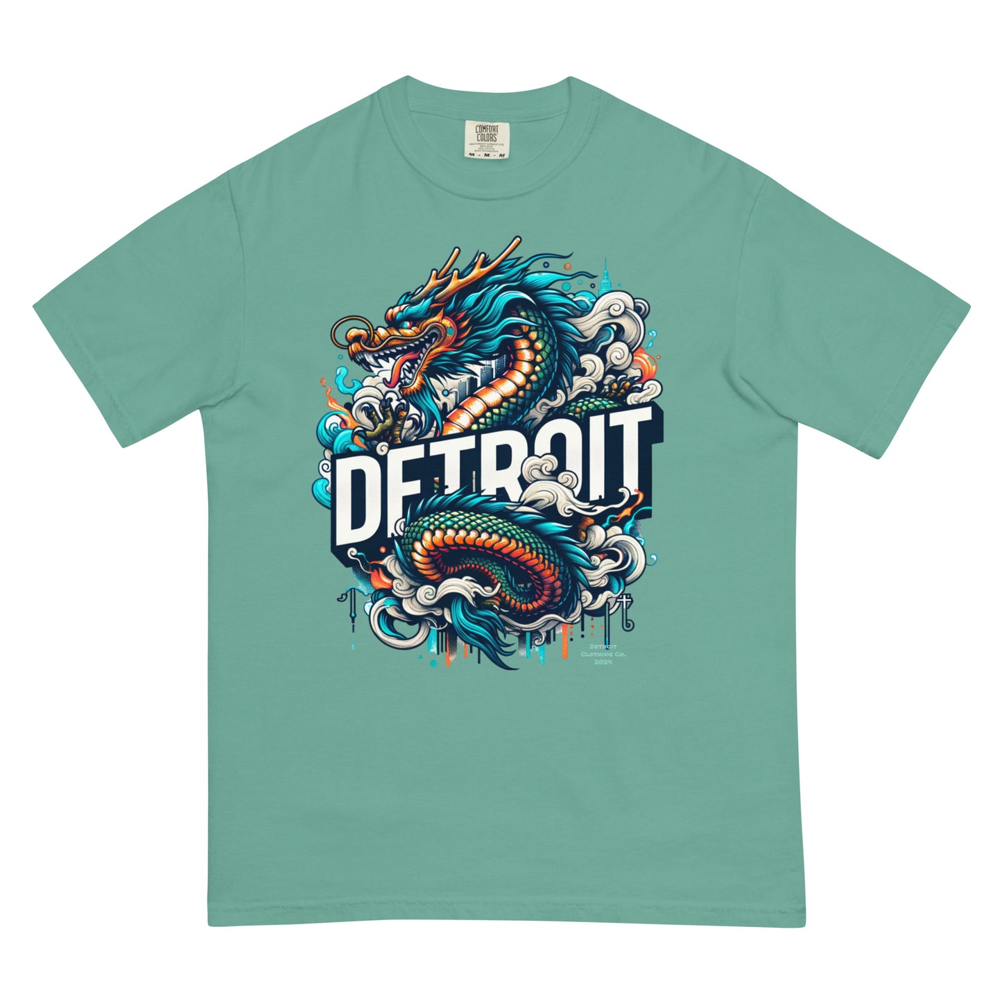 Detroit Dragon Unisex Premium Heavyweight T-shirt