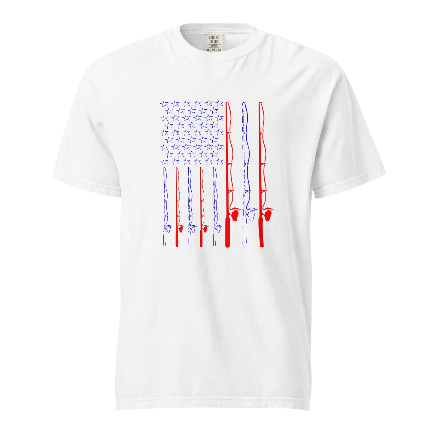 U.S.A Flag as Fishing Poles