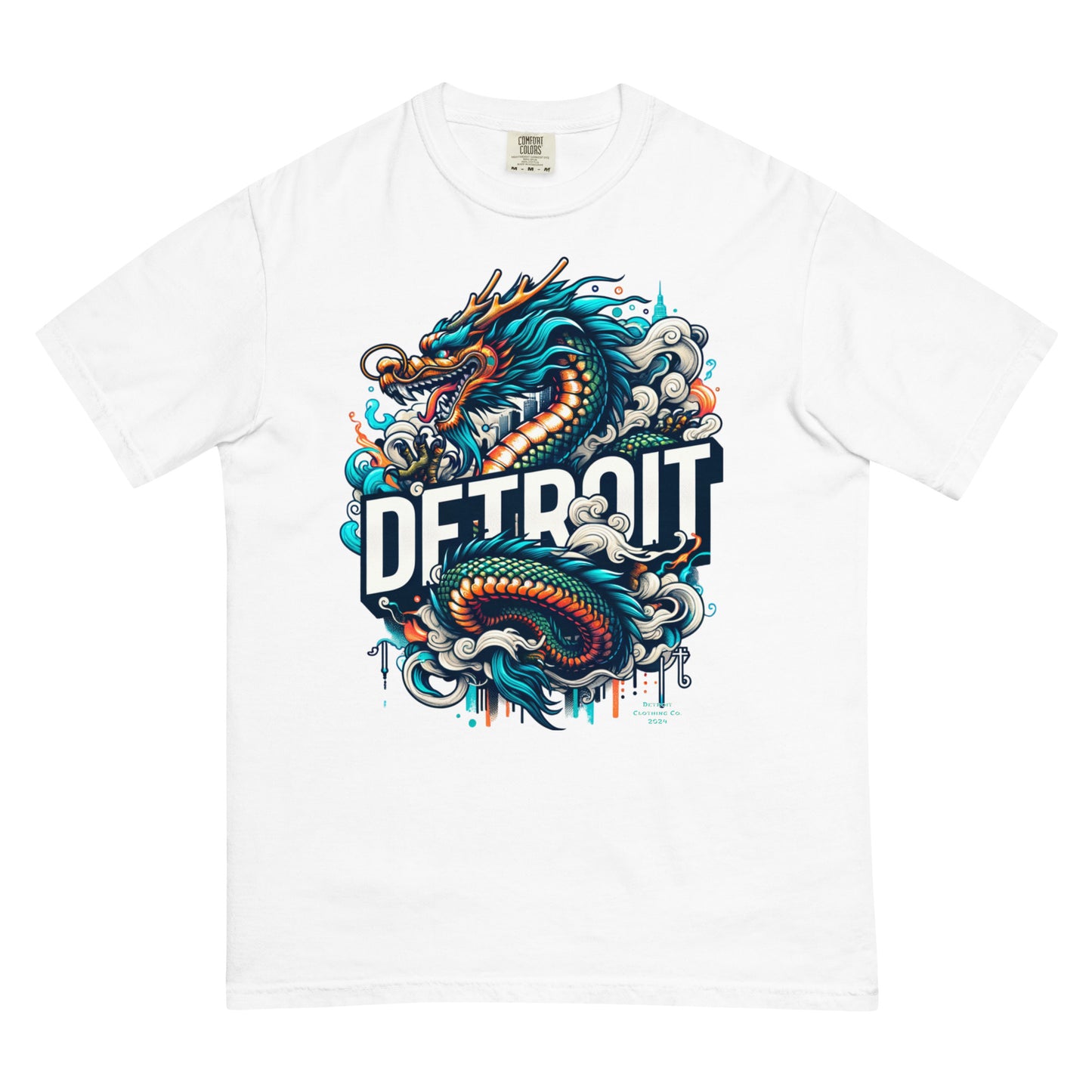 Detroit Dragon Unisex Premium Heavyweight T-shirt