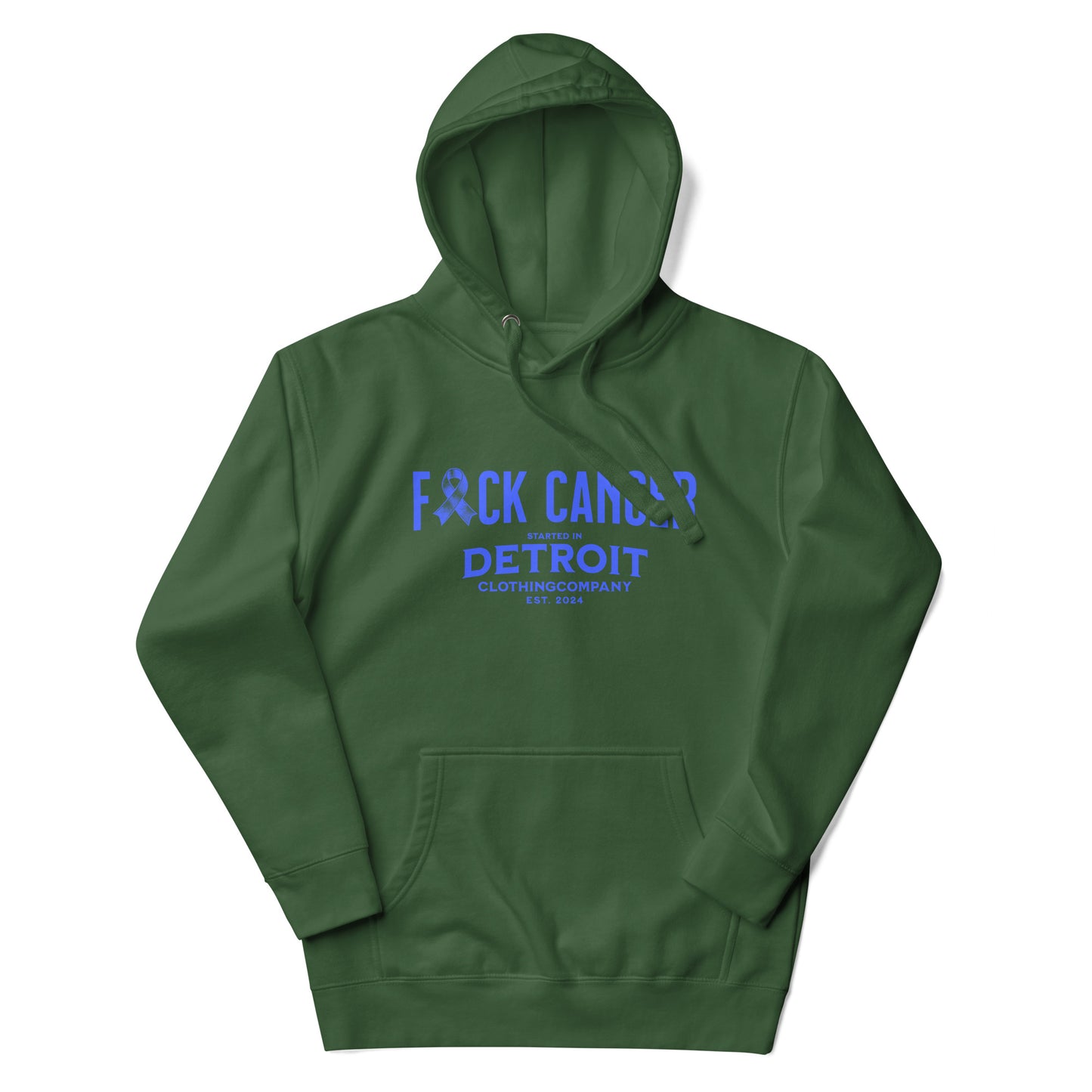 Started In Detroit FUCK Cancer Premium Unisex Hoodie