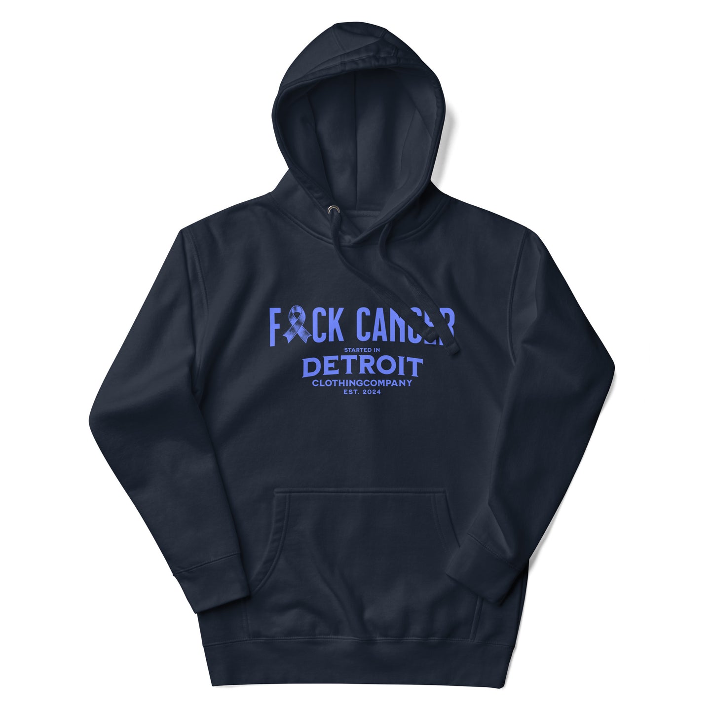 Started In Detroit FUCK Cancer Premium Unisex Hoodie