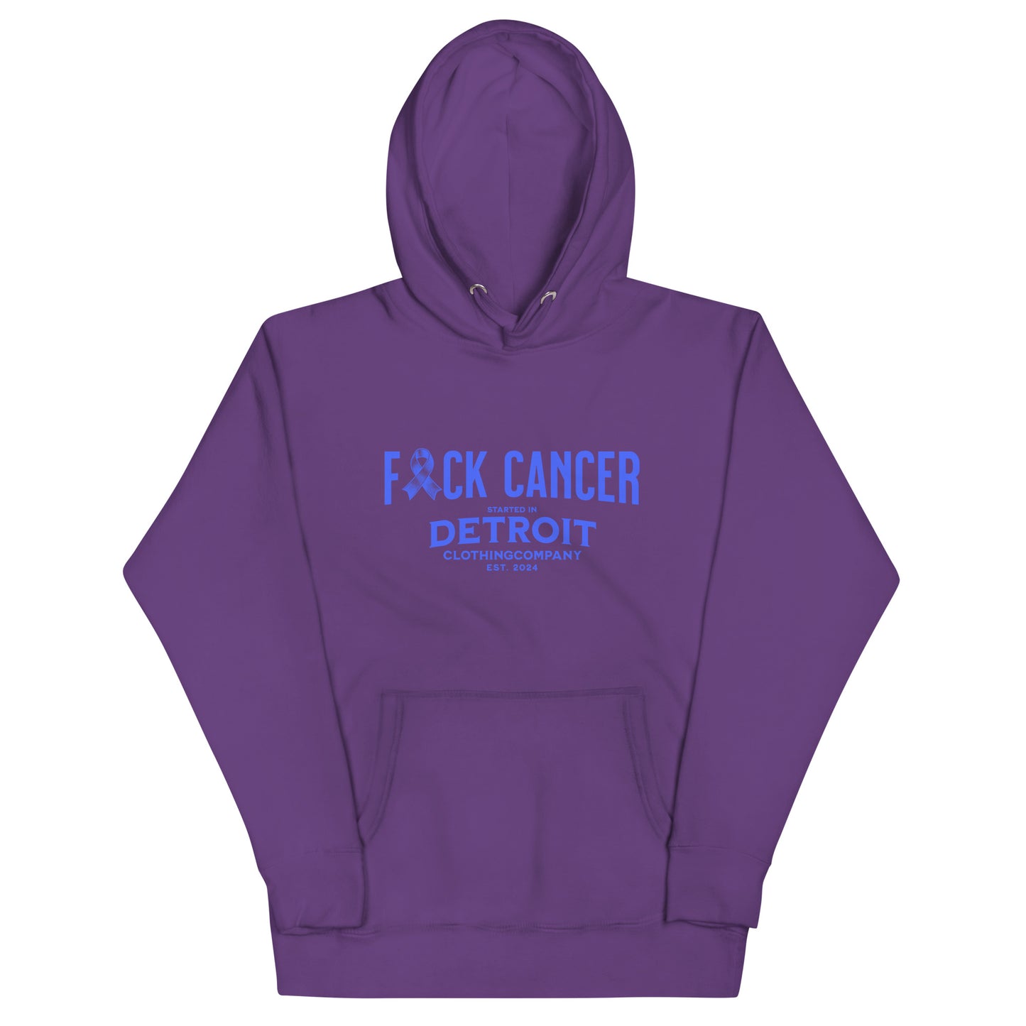 Started IN Detroit F*CK CANCER Pull Over Hoodie