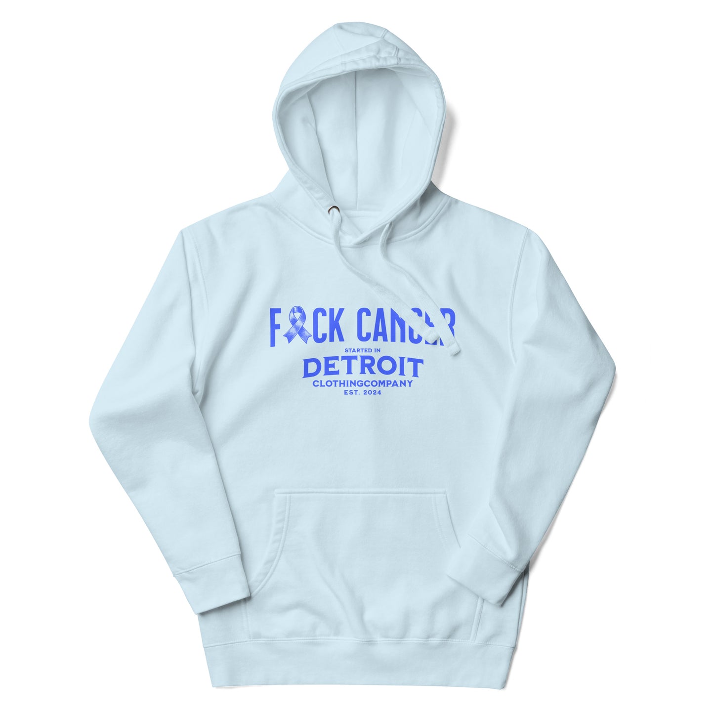 Started In Detroit FUCK Cancer Premium Unisex Hoodie