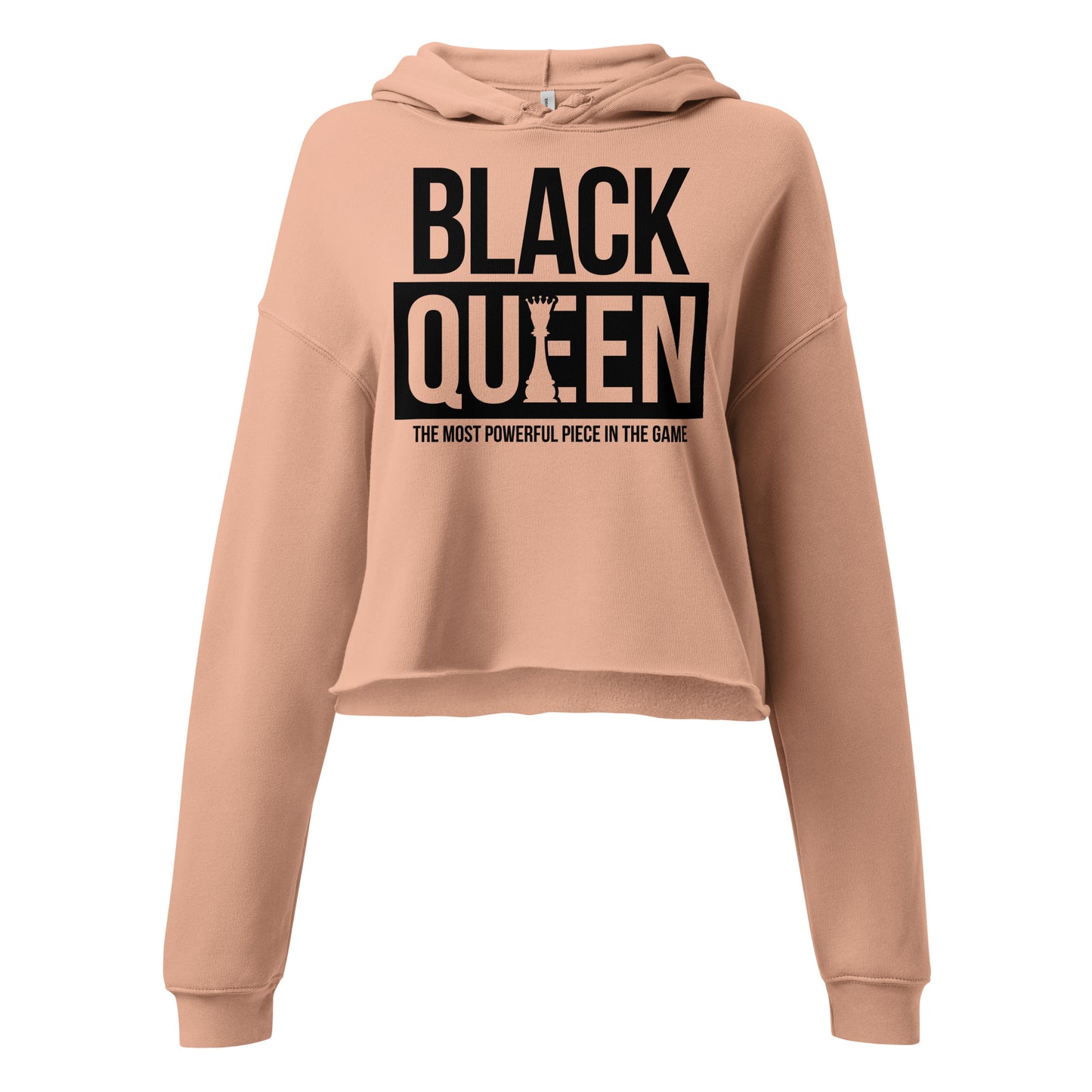 Black Queen Crop Hoodie