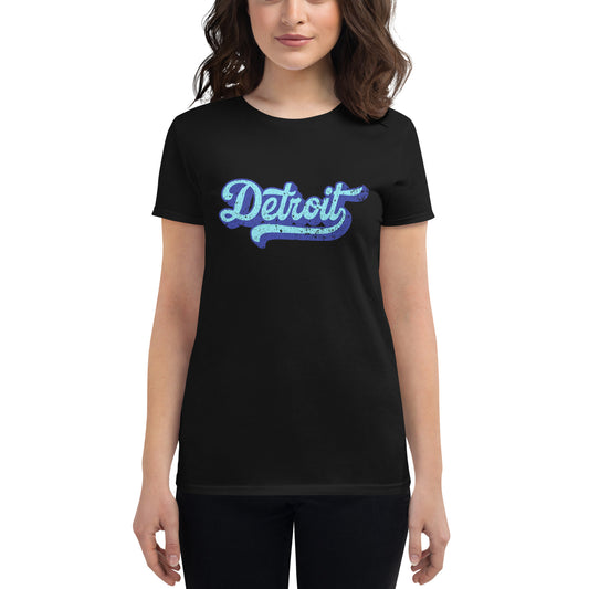 Detroit Large Print Women's Short Sleeve T-shirt