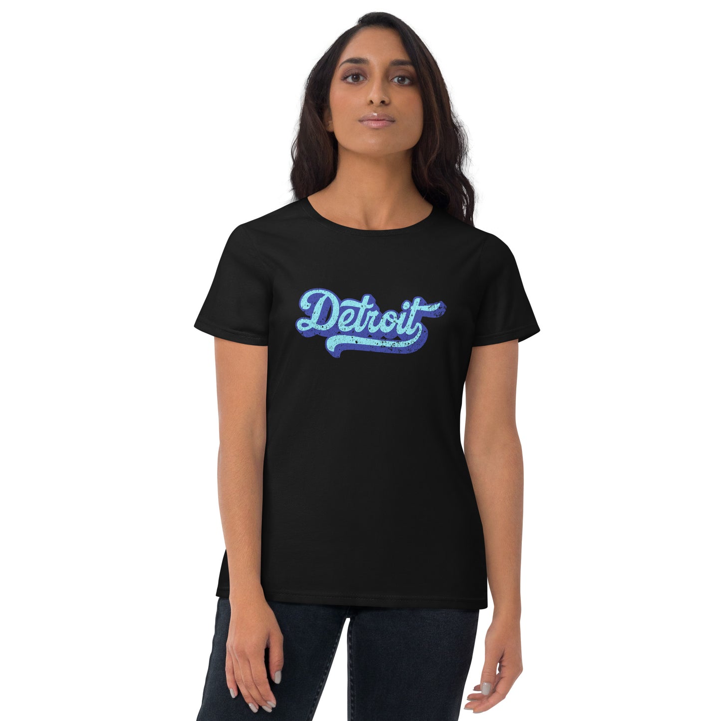 Detroit Large Print Women's Short Sleeve T-shirt