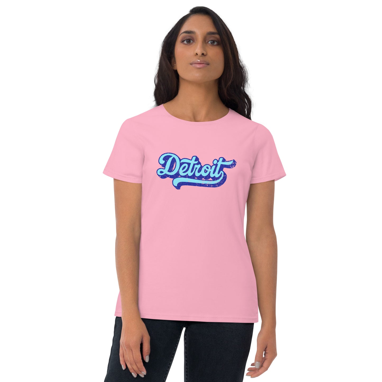 Detroit Large Print Women's Short Sleeve T-shirt