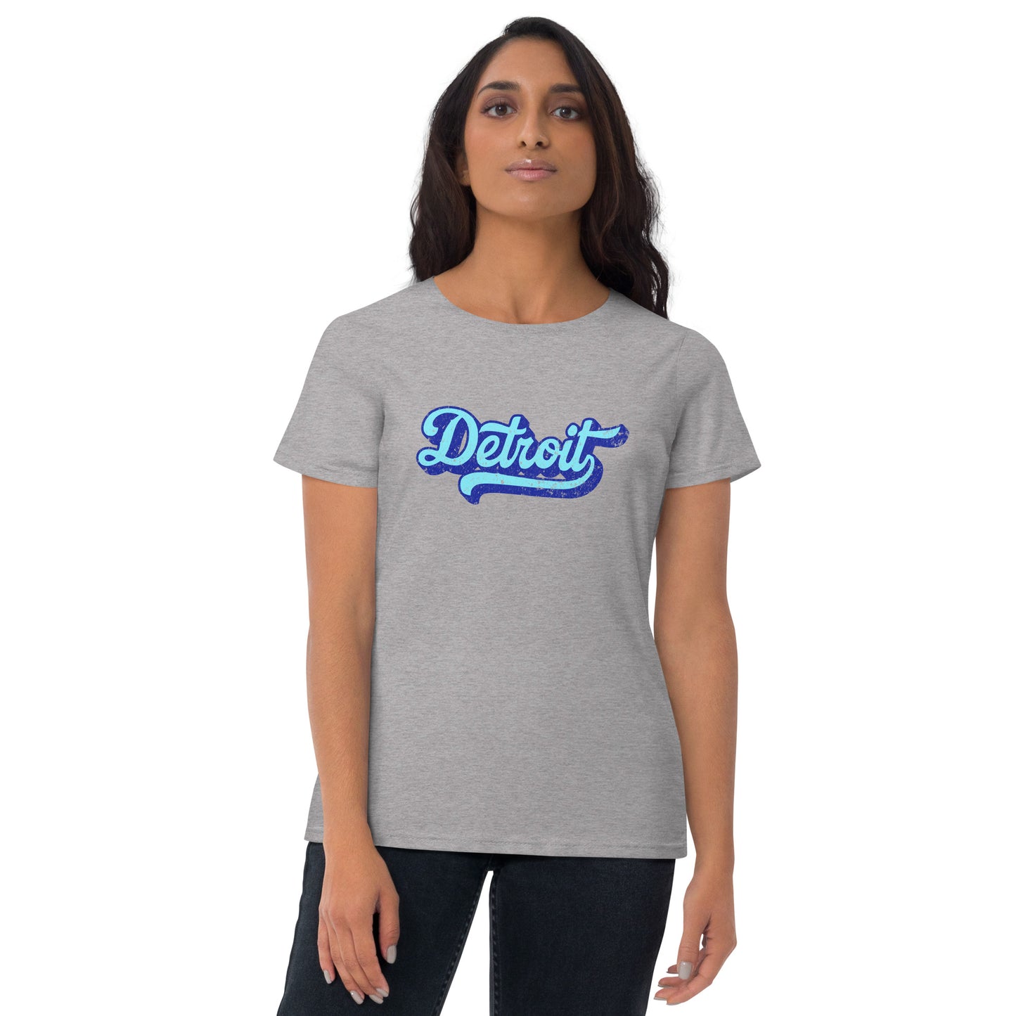 Detroit Large Print Women's Short Sleeve T-shirt